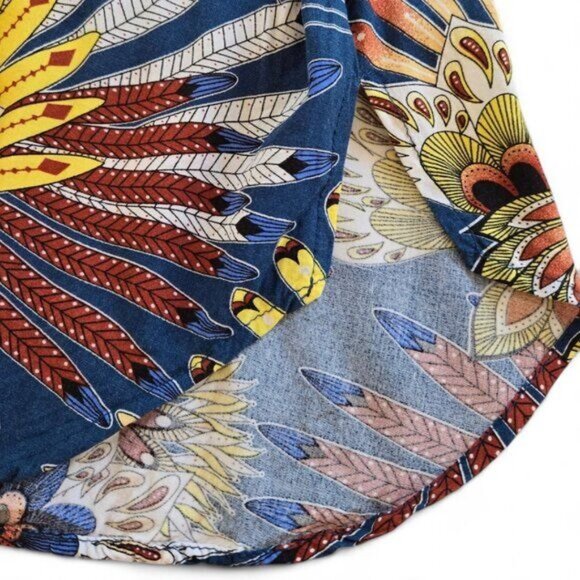 Ekouaer Womens Floral Button-Down Blouse 3/4 Sleeves Lightweight Casual Top Boho - Picture 4 of 6